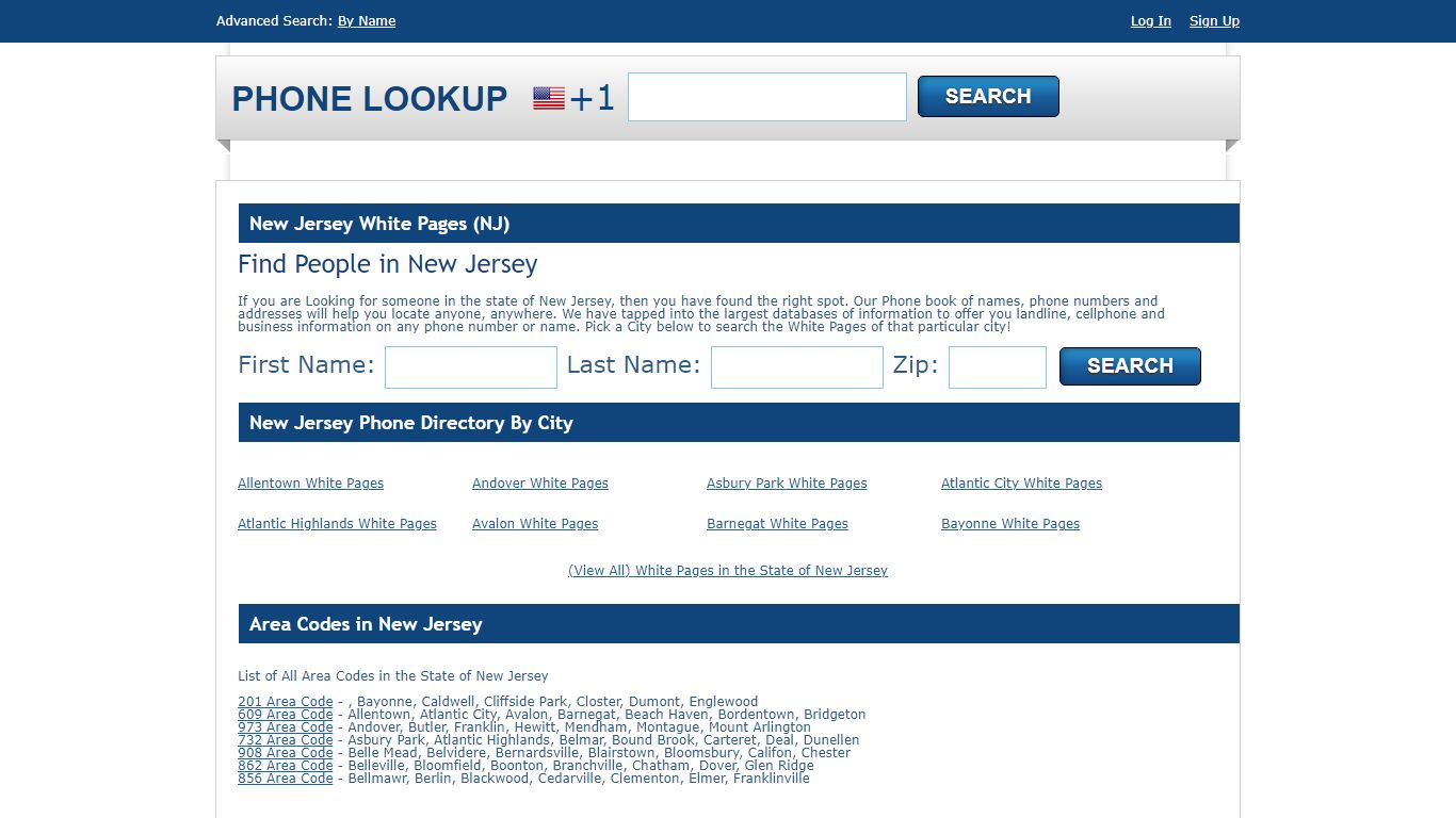 New Jersey White Pages - NJ Phone Directory Lookup